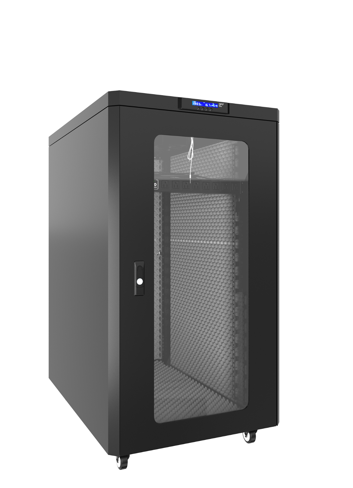 Sysracks 18U 35" Depth Soundproof Acoustic Server Rack Cabinet
