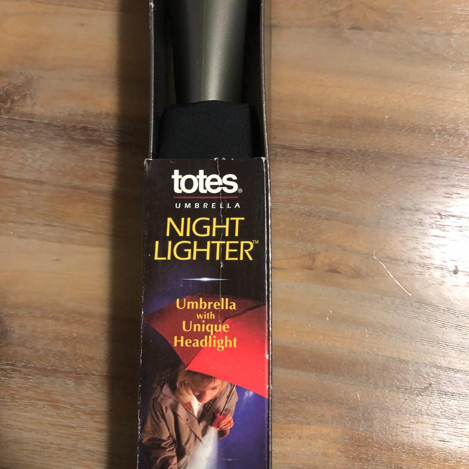 TOTES Umbrella Night Lighter - STYLE# 08235 - BLACK - BRAND NEW