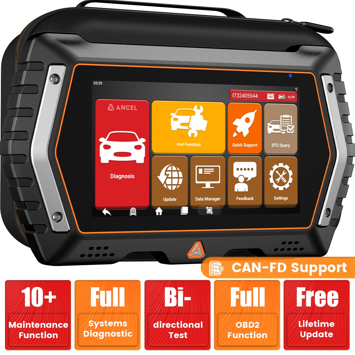 Free Update Lifetime OBD2 Scanner DiagnosticScan Tool Bidirectional Full System