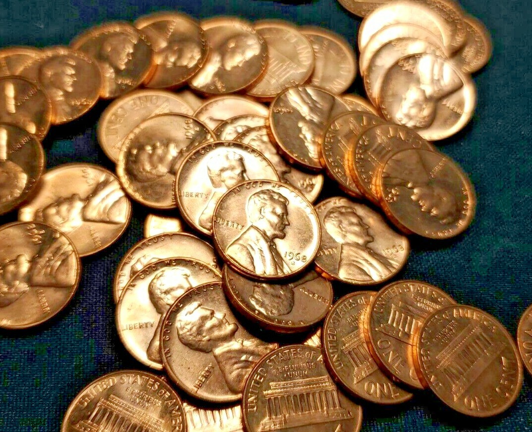 1968 S Lincoln Cent BU/MS Condition Nice Coins!!