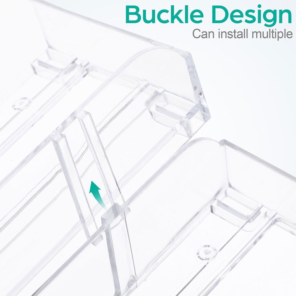 6 Pcs Self Pushing Fridge Drink Organizer Cigarette Pusher Tray Shelves