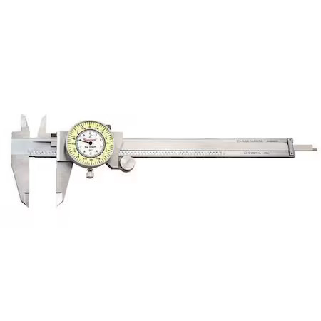 Starrett 1202F-6 Dial Caliper W/Case, Fractional, 6 In
