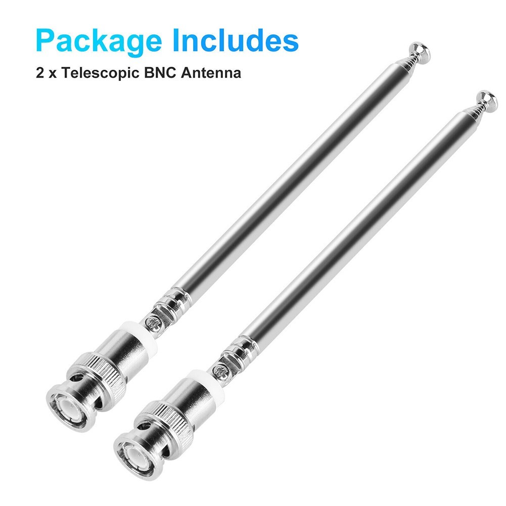 Optimized Signal Reception with Rotatable BNC For Radio Antenna (2pcs)
