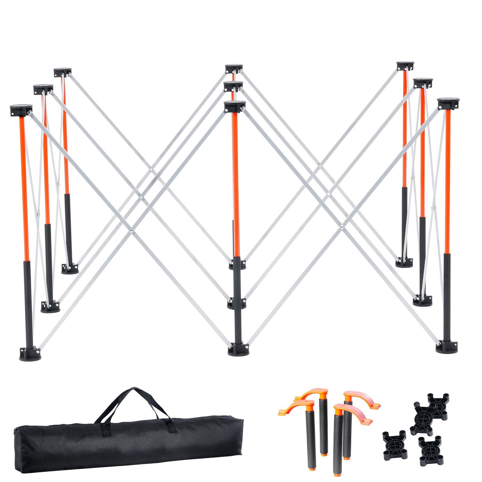 Portable Folding Workstand, 4.15 x 4.15 ft Collapsible Workbench