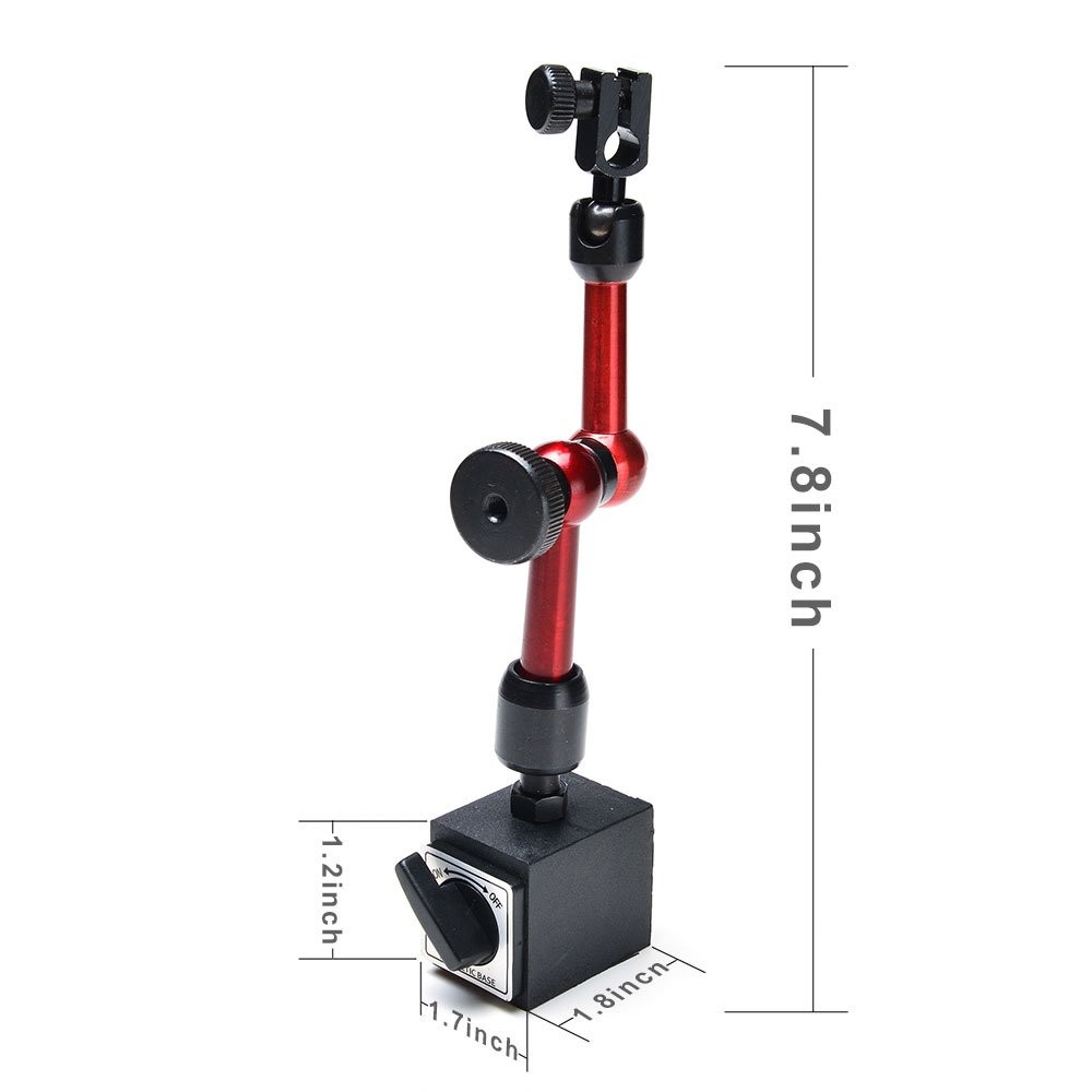 ® 3Joint Red Adjustable Magnetic Base Holder for Digital Dial Indicator