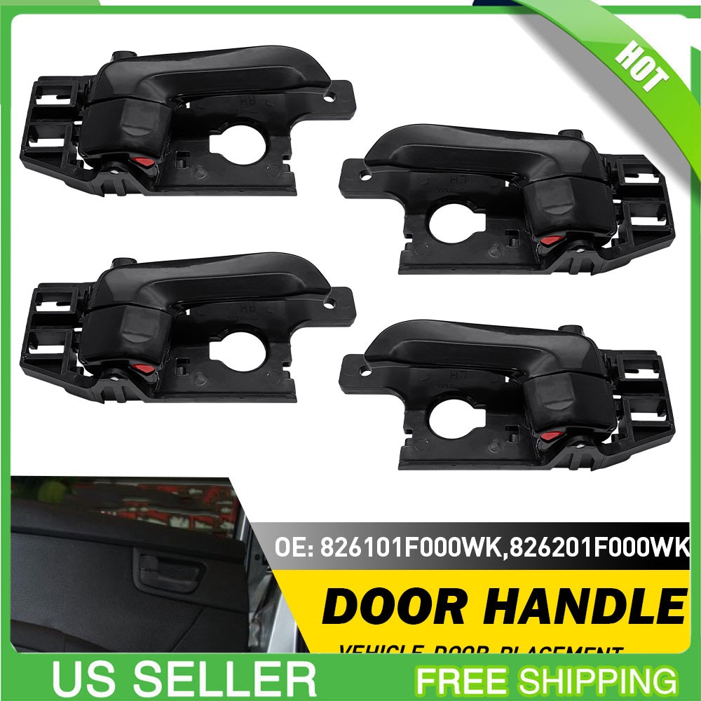 4Pcs Inner Interior Front Rear Door Handle For 2005-10 Kia Sportage Left & Right