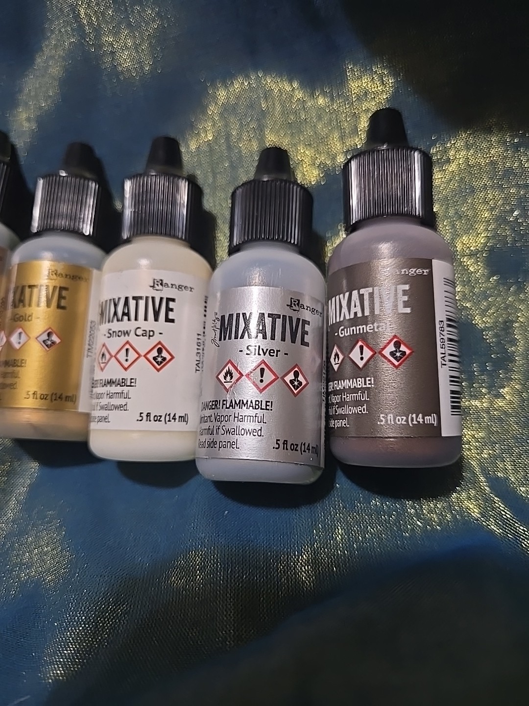 Tim Holtz Craft Mixative 8 Bottles 7 Metallic Colors