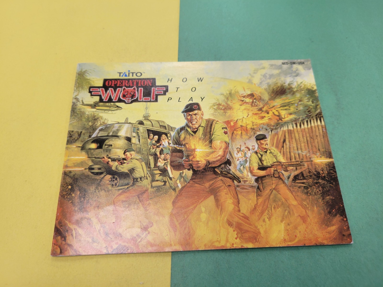 Nintendo NES Manual Only Operation Wolf