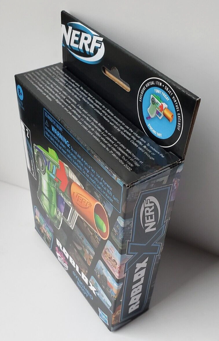 ROBLOX Nerf Blaster Funky Friday SYNCHRO SHOT Rare Code HASBRO
