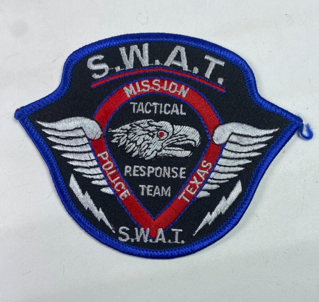 Mission Police SWAT Tactical Response Team Texas TX Patch E7
