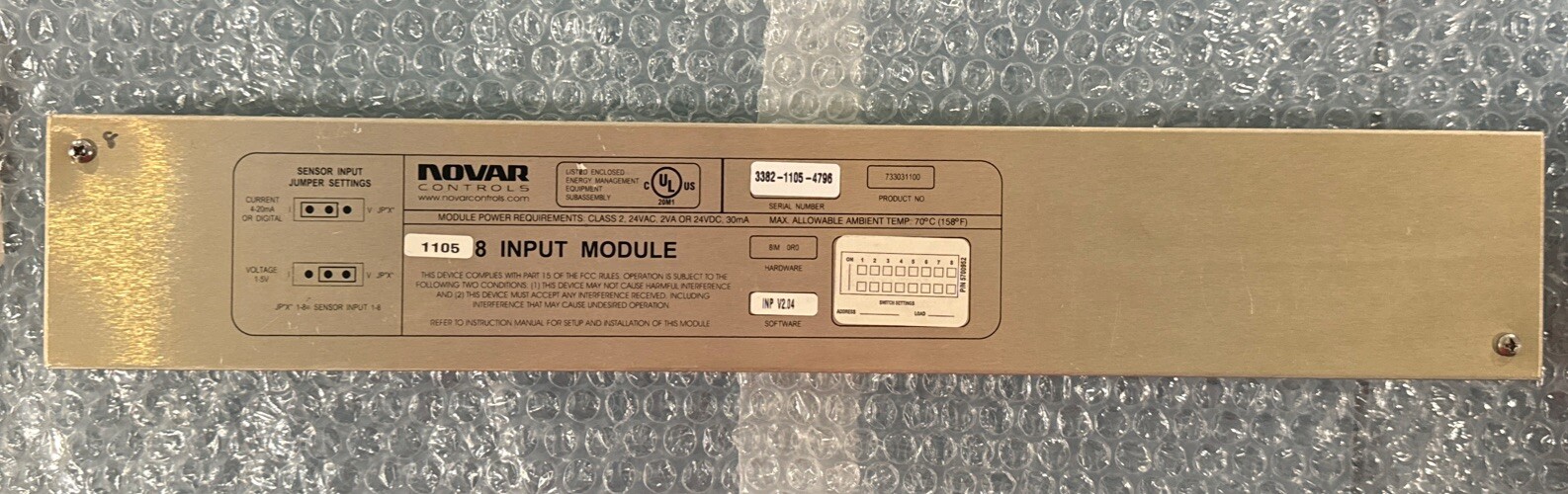 Honeywell Novar 733031100 8 Input Module