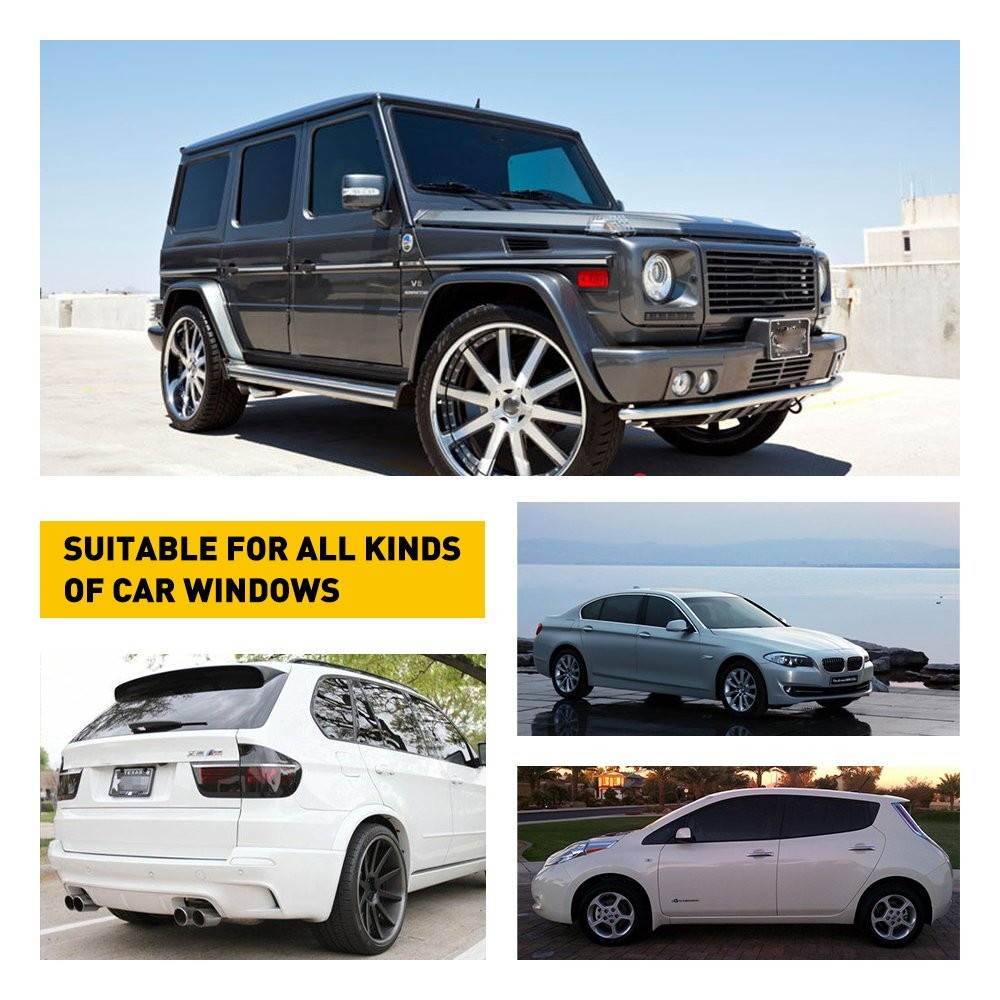 Uncut Roll Blackout Window Film 20% UV Blocking Thick Black Tinting Sun Cover