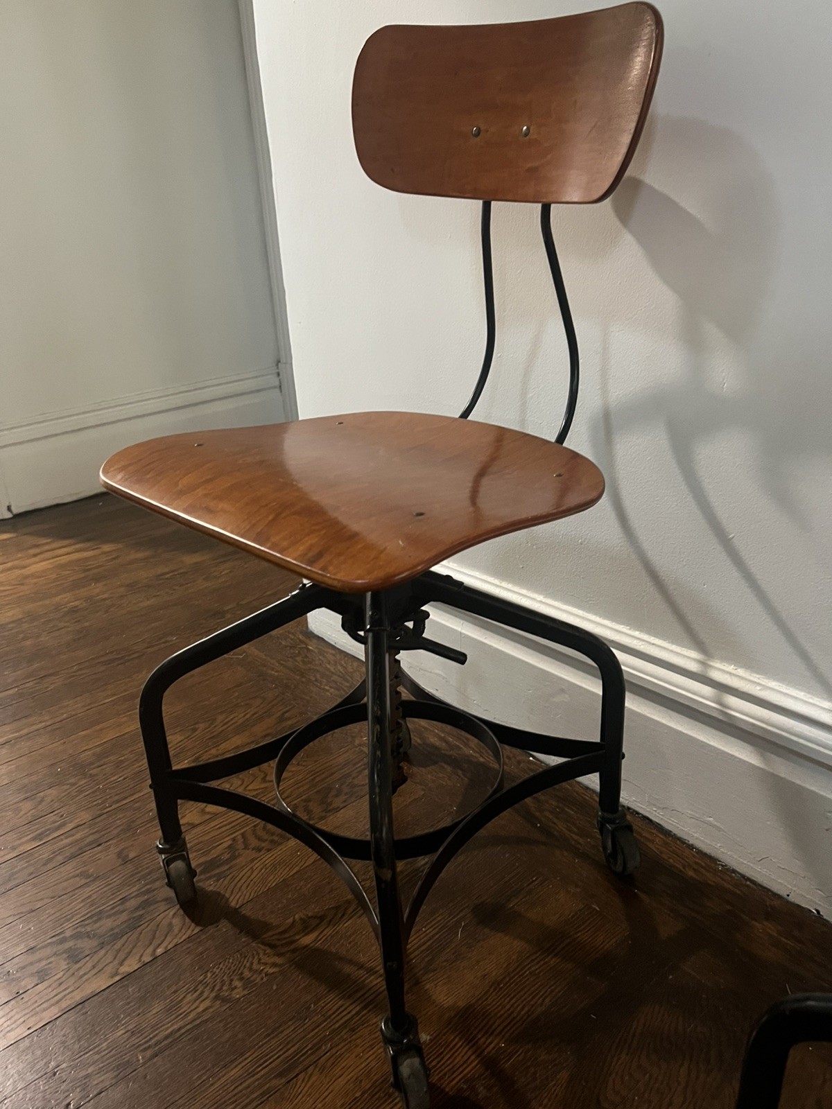 Vintage Industrial Toledo Drafting Stools (pair)