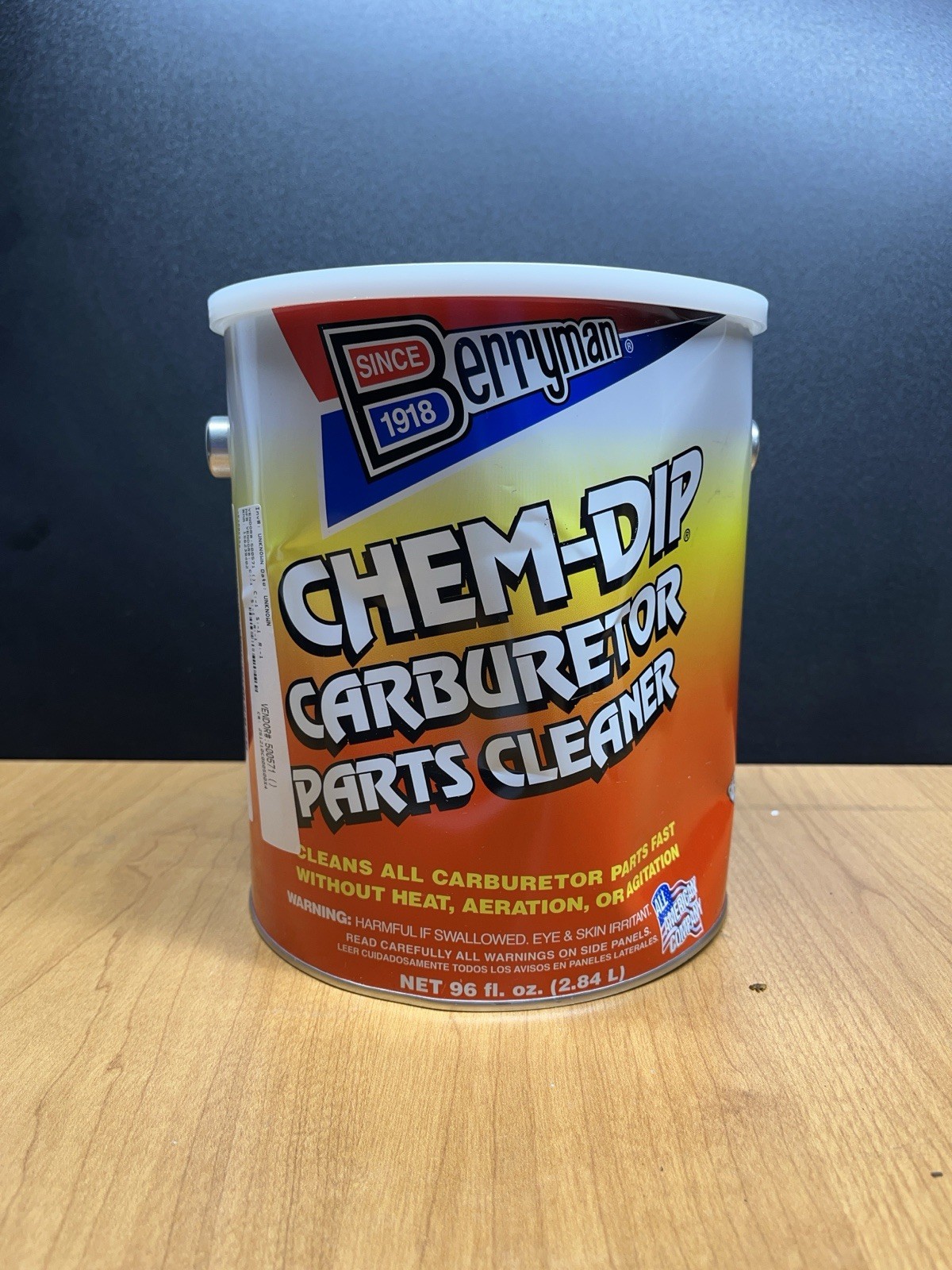 Berryman 0996-ARM B-9 Chem Dip Parts Cleaner with Basket and Armlock, 3/4-Gal...