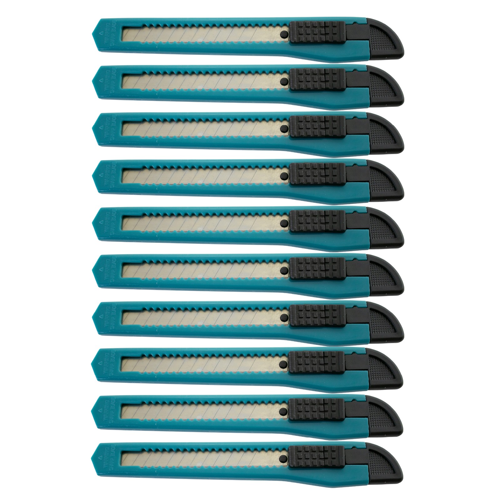 MotoProducts Turquoise Blue Small Retractable Utility Knife Wholesale 10 Pcs