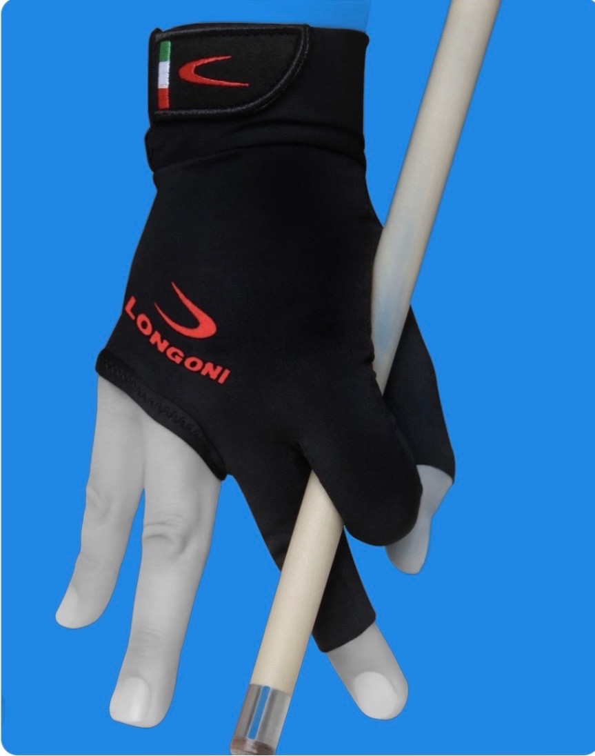 LONGONI GLOVE BLACK FIRE M FITS IN RIGHT HAND * FOR LEFT HANDER PLAYER