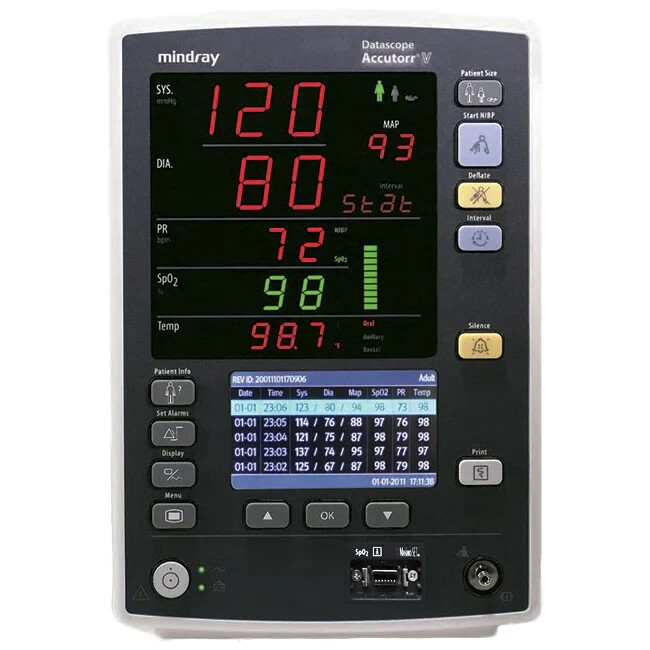 Mindray Accutorr V Vital Signs Monitor With Sp02 (Refurbished)