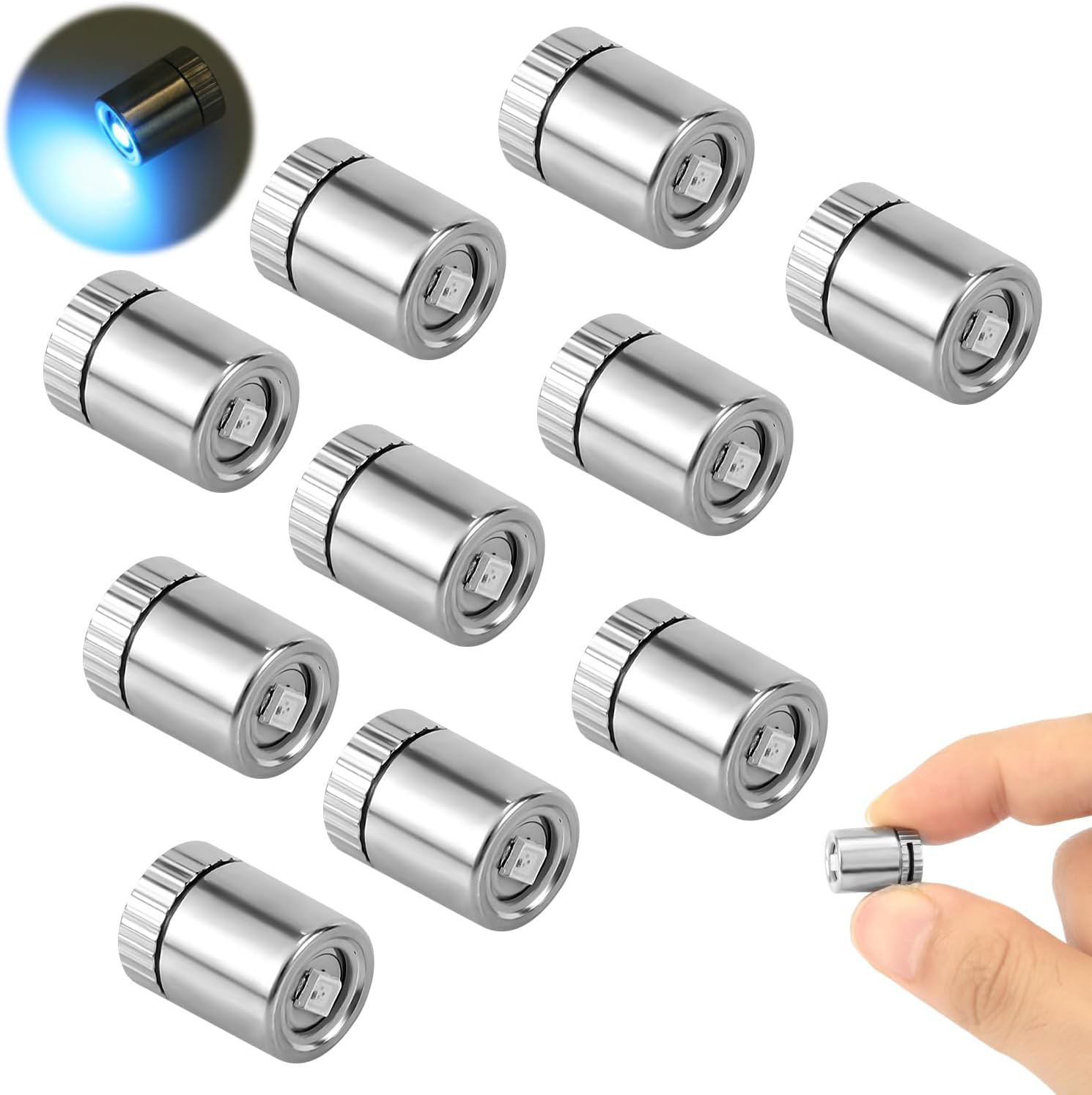 Mini LED Lights, 10 Pieces Mini Electric Lights for Dollhouse, Small Lights for