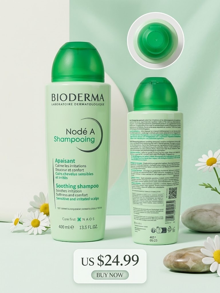 Bioderma Nodé A Soothing Shampoo for Sensitive & Irritated Scalps 13.5 oz