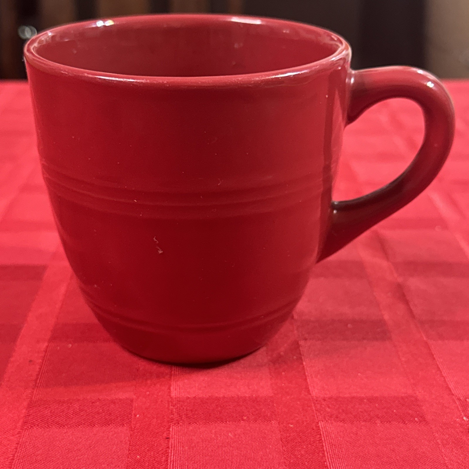 TODAY’S HOME 4" Tall Red Burgandy Mug Coffee Cup