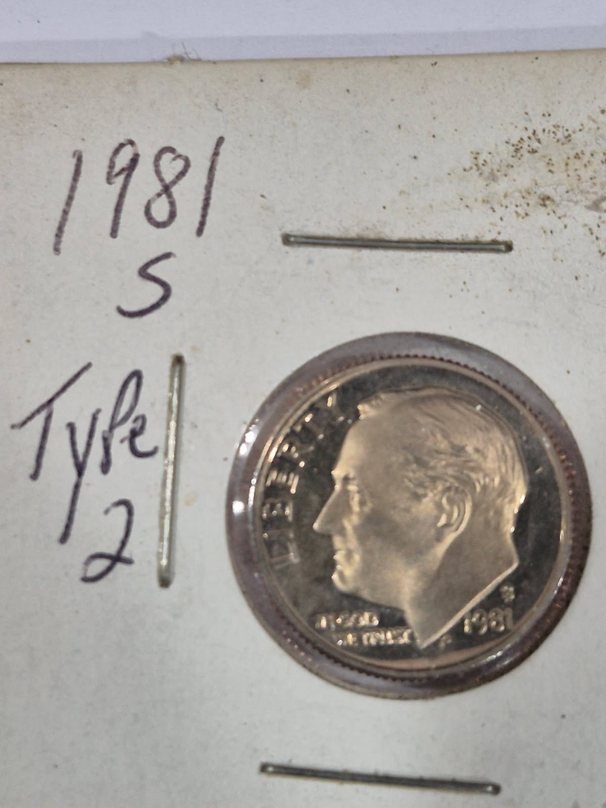 1981 S Roosevelt Dime Choice Cameo Proof type 2 (Flat S) UT16