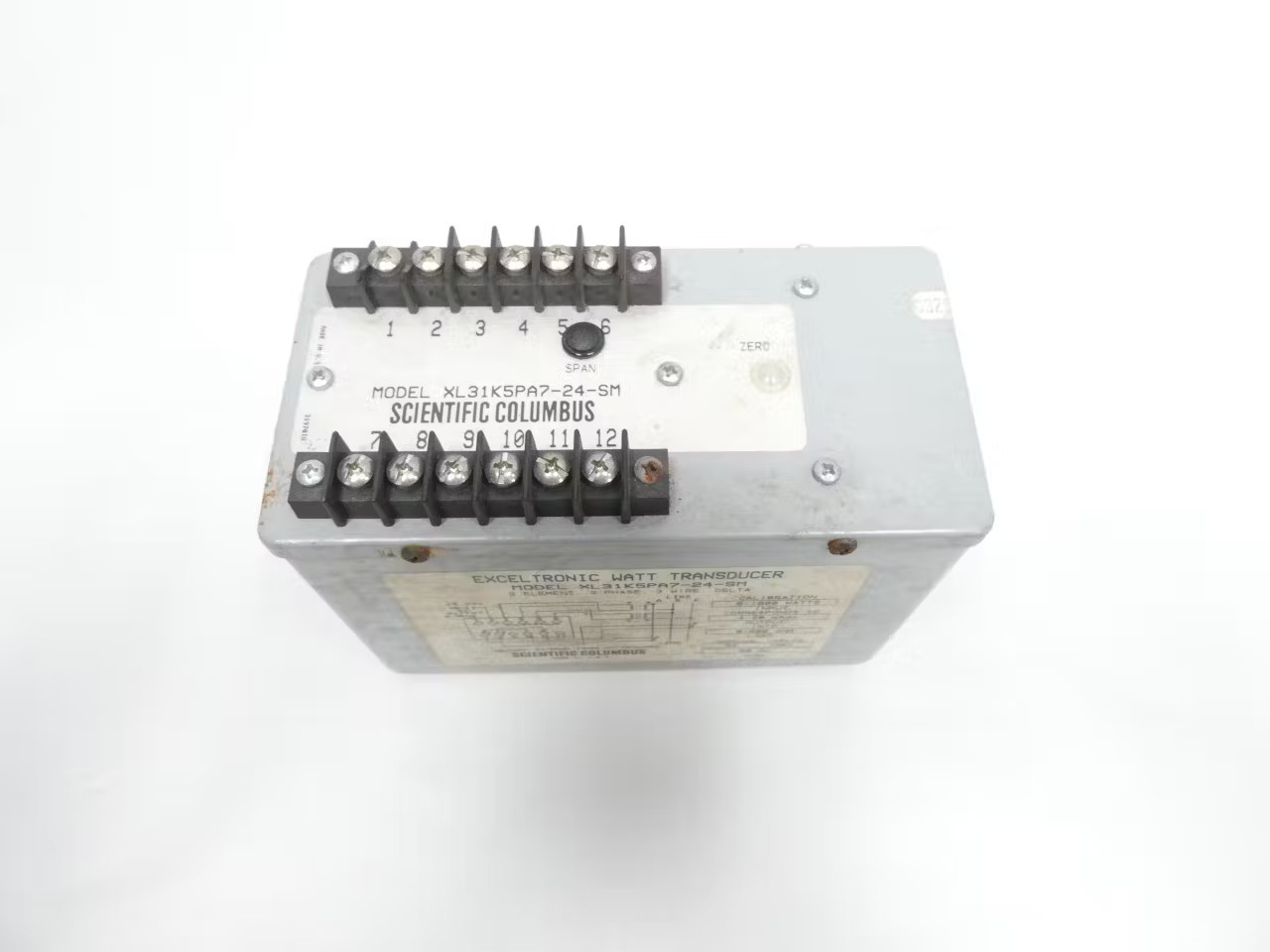 Scientific Columbus XL31K5PA7-24-SM Exceltronic Watt Transducer 0-1000w 0-600ohm