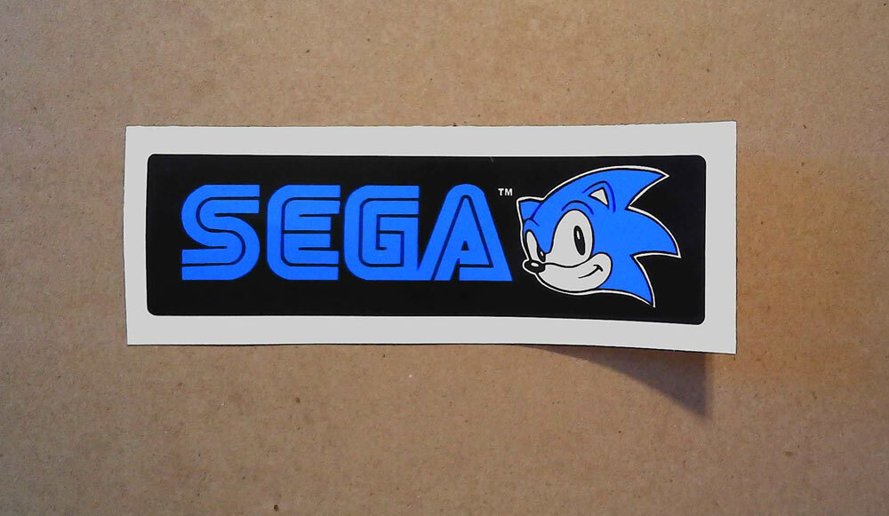 SEGA Maverick Pinball Machine Coin Door HEDGEHOG Decal