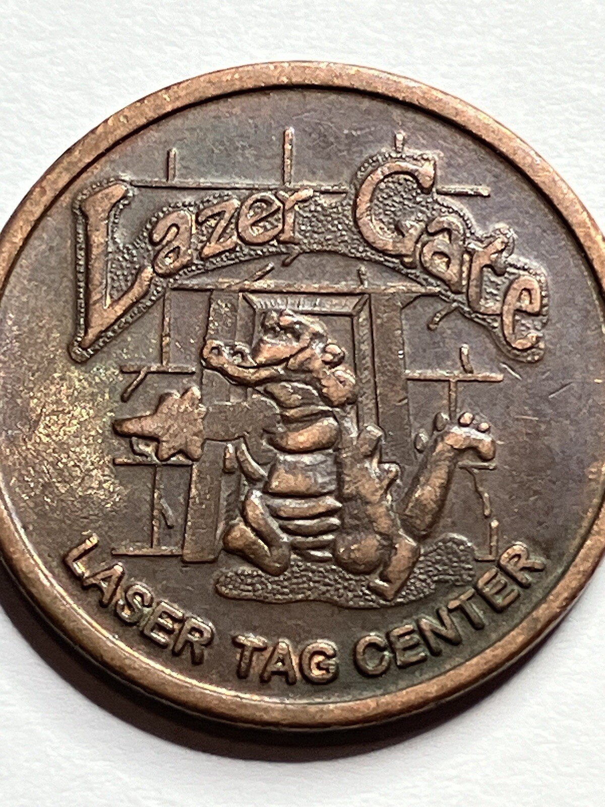 Lazer Gate Arcade Laser Tag Token Alligator #si1