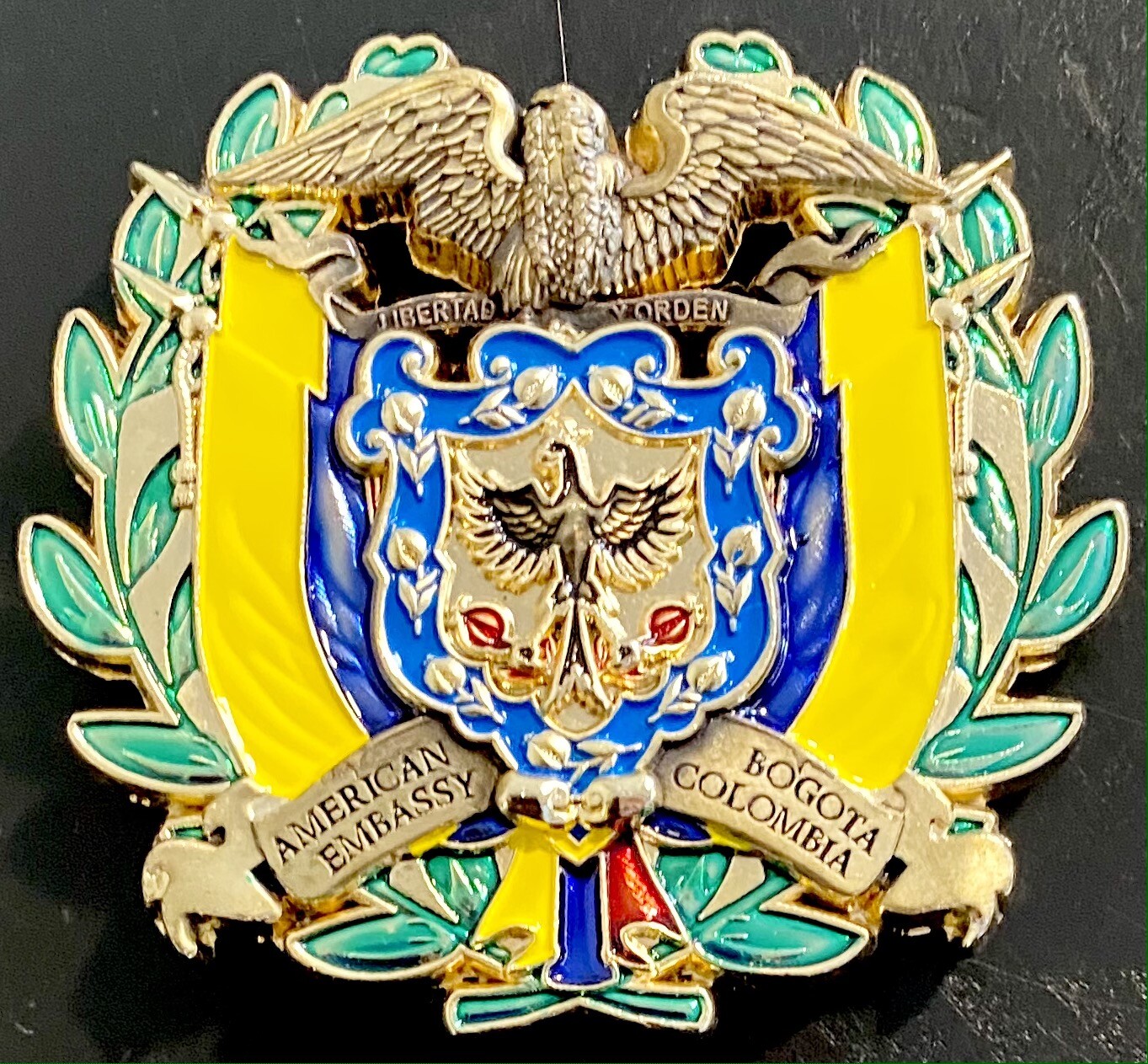MSG Det Marine Security Guard Detachment Bogota, Columbia Challenge Coin