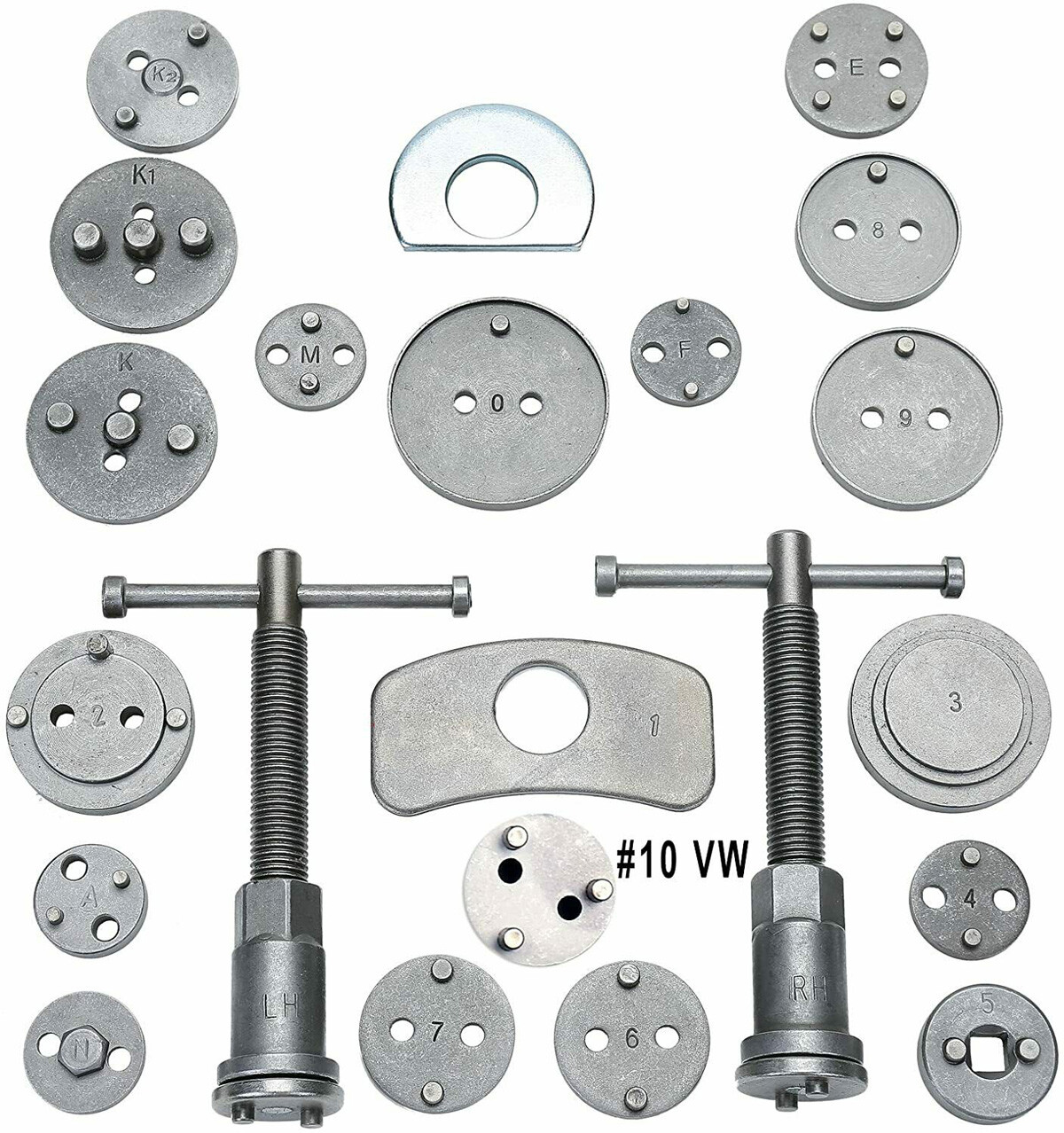 Pro Disc Brake Caliper Compressor Rewind Wind Back Tool Set Piston Pad Kit x22