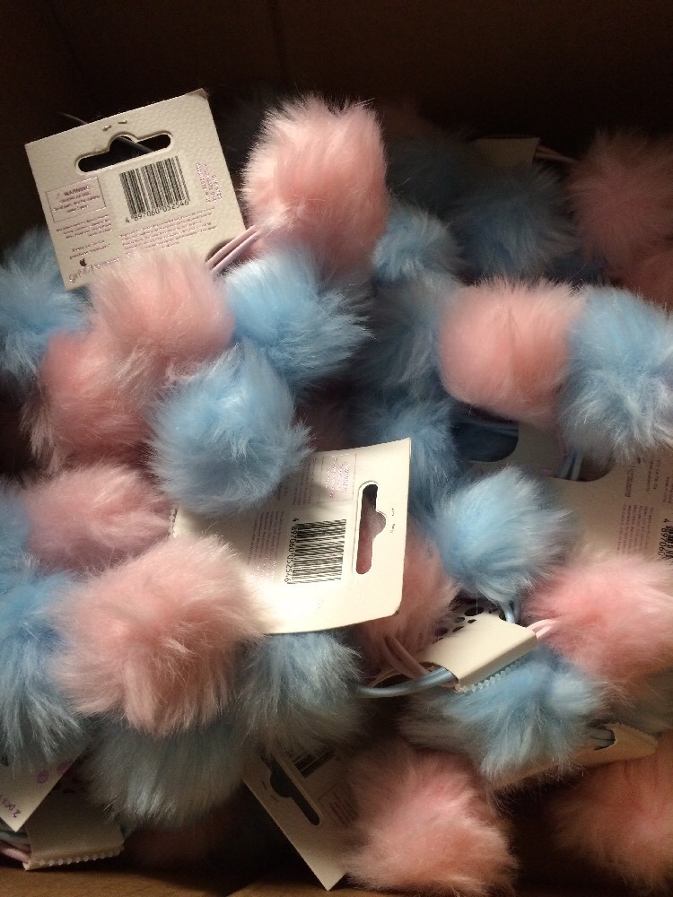 TA-DA Brand Girls Pink/Blue 2-Piece Hair Ties New Lot Of 28 Packs