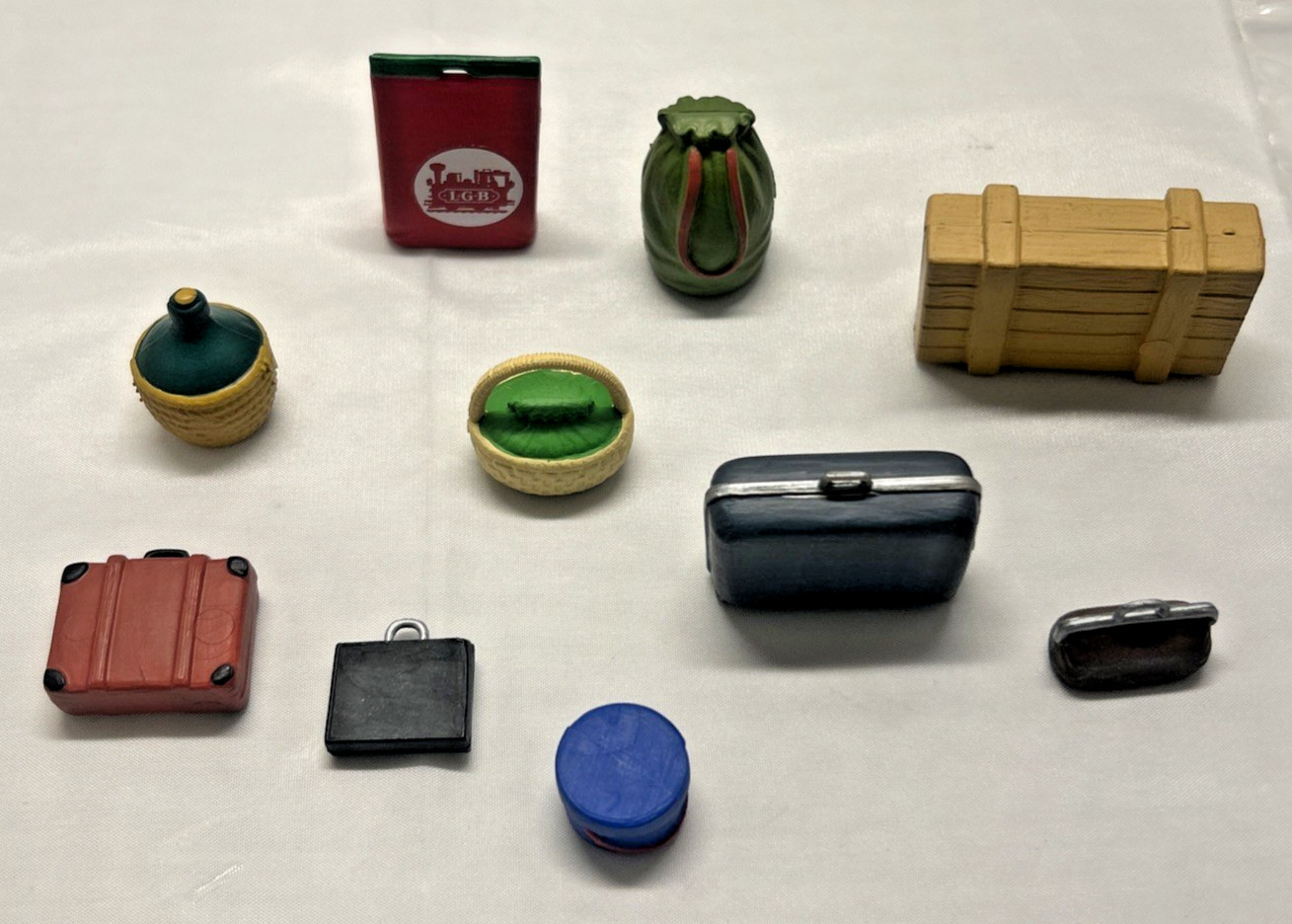 LGB Big Train #5029 Railway Cases and Luggage Accessories 10 pc Set NOS