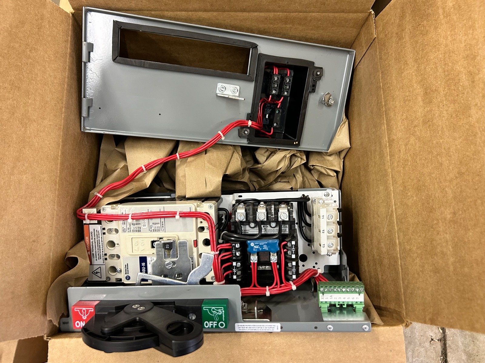 NEW ALLEN BRADLEY 2103LB-ZJB 20A LIGHTING MCC UNIT 500L-BODX12 COMPLETE