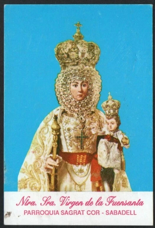 Holy card de la Virgin santino image pieuses estampa