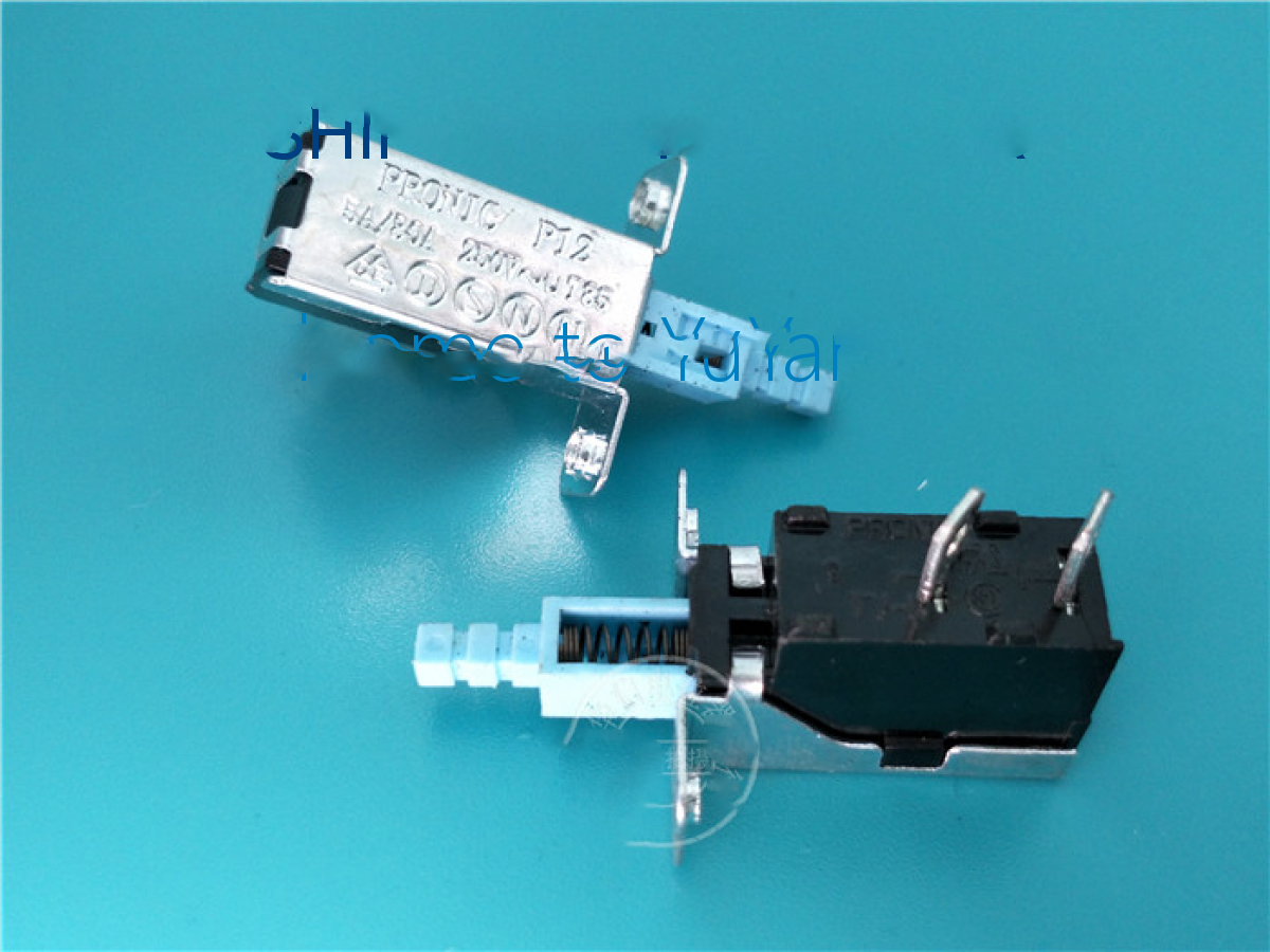 1PC PRONIC P12 Pushbutton Switch 2 Pins 5A/80A 250VAC T85 Self-Locking