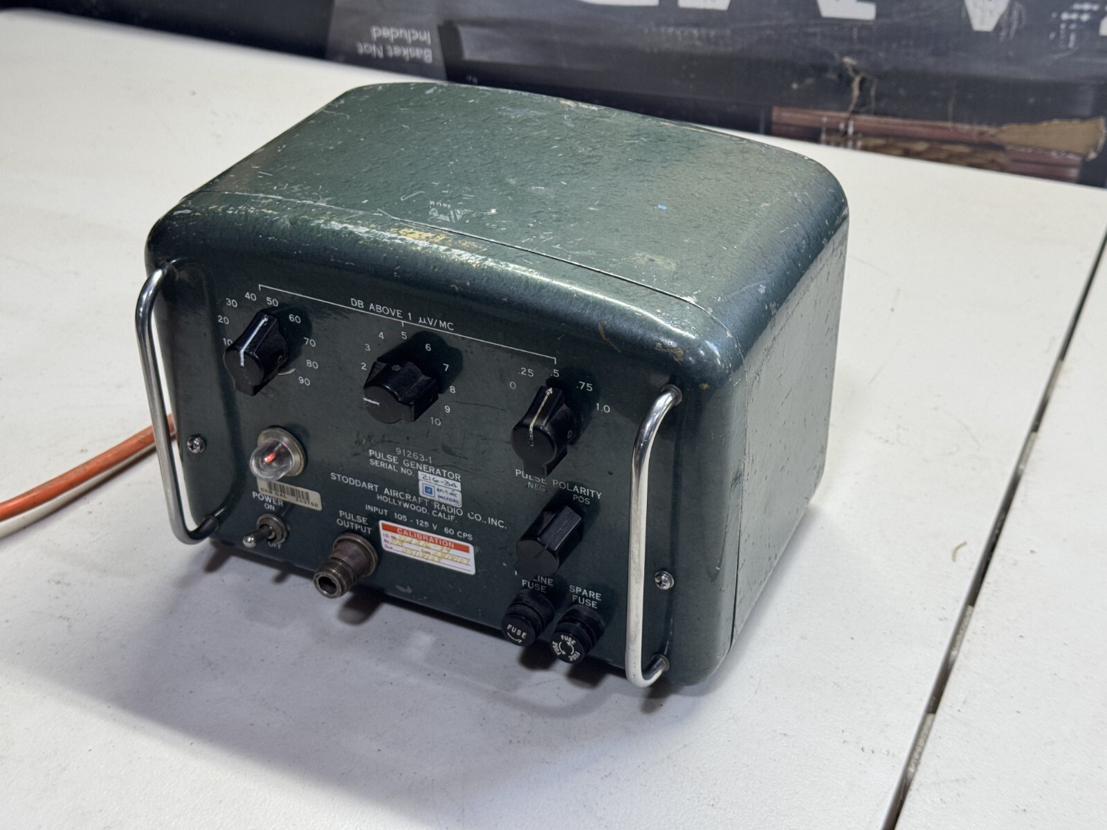 Stoddart Singer 91263-1 Pulse Generator 120v Input Powers On