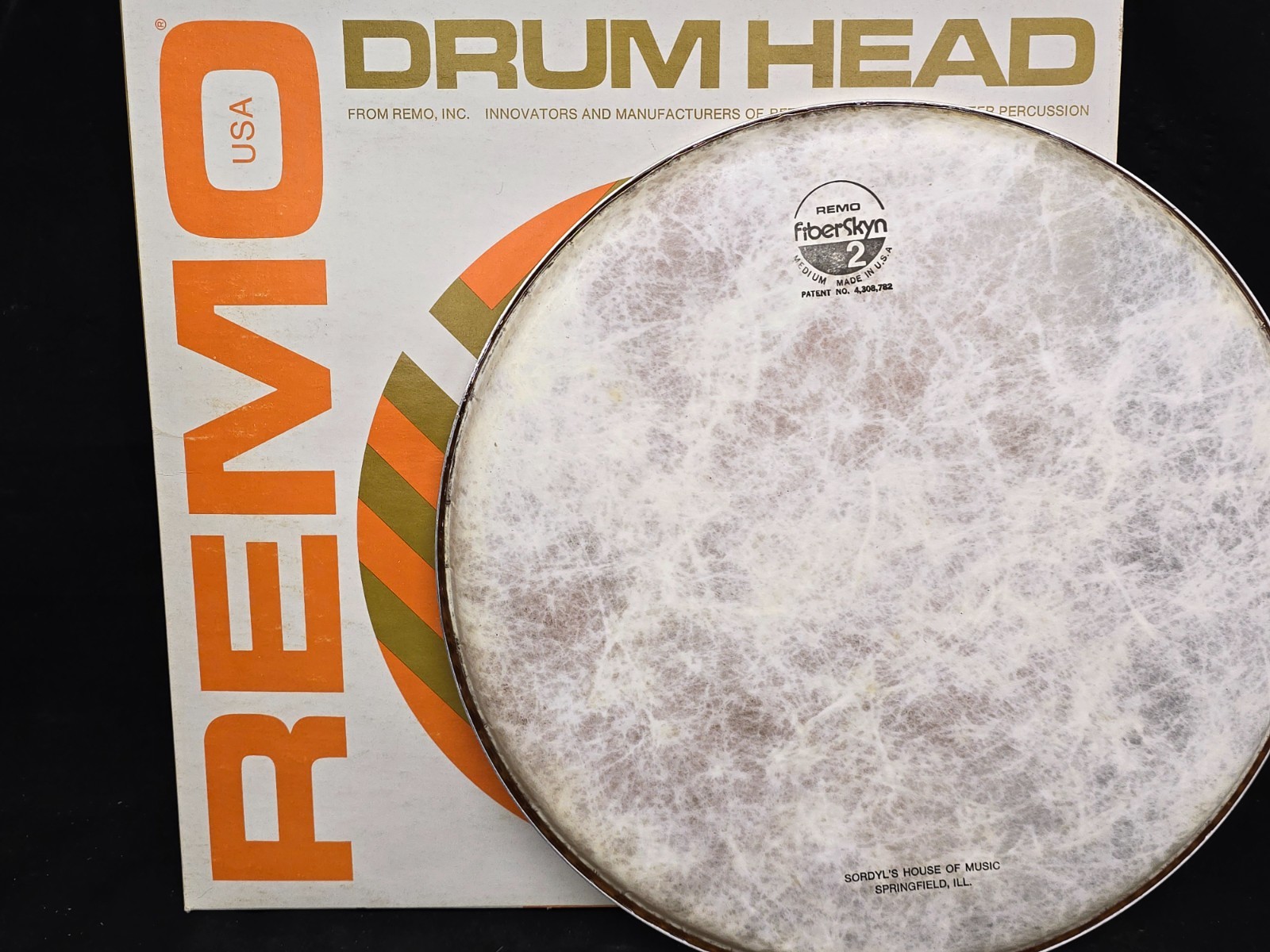 Vintage New Old Stock Remo Fiberskyn 2 13" Mounted Drum Head X513M