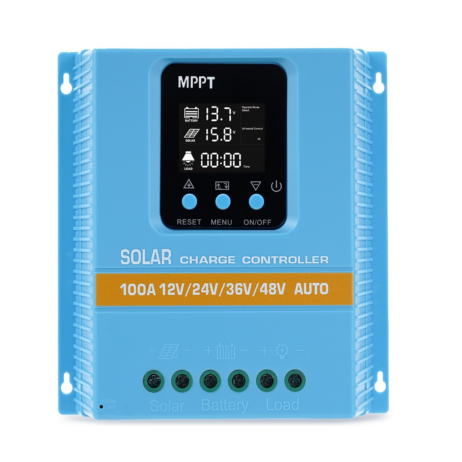 4800W 100A MPPT Solar Charge Controller 12V/24V/36V/48V Battery PV Regulator