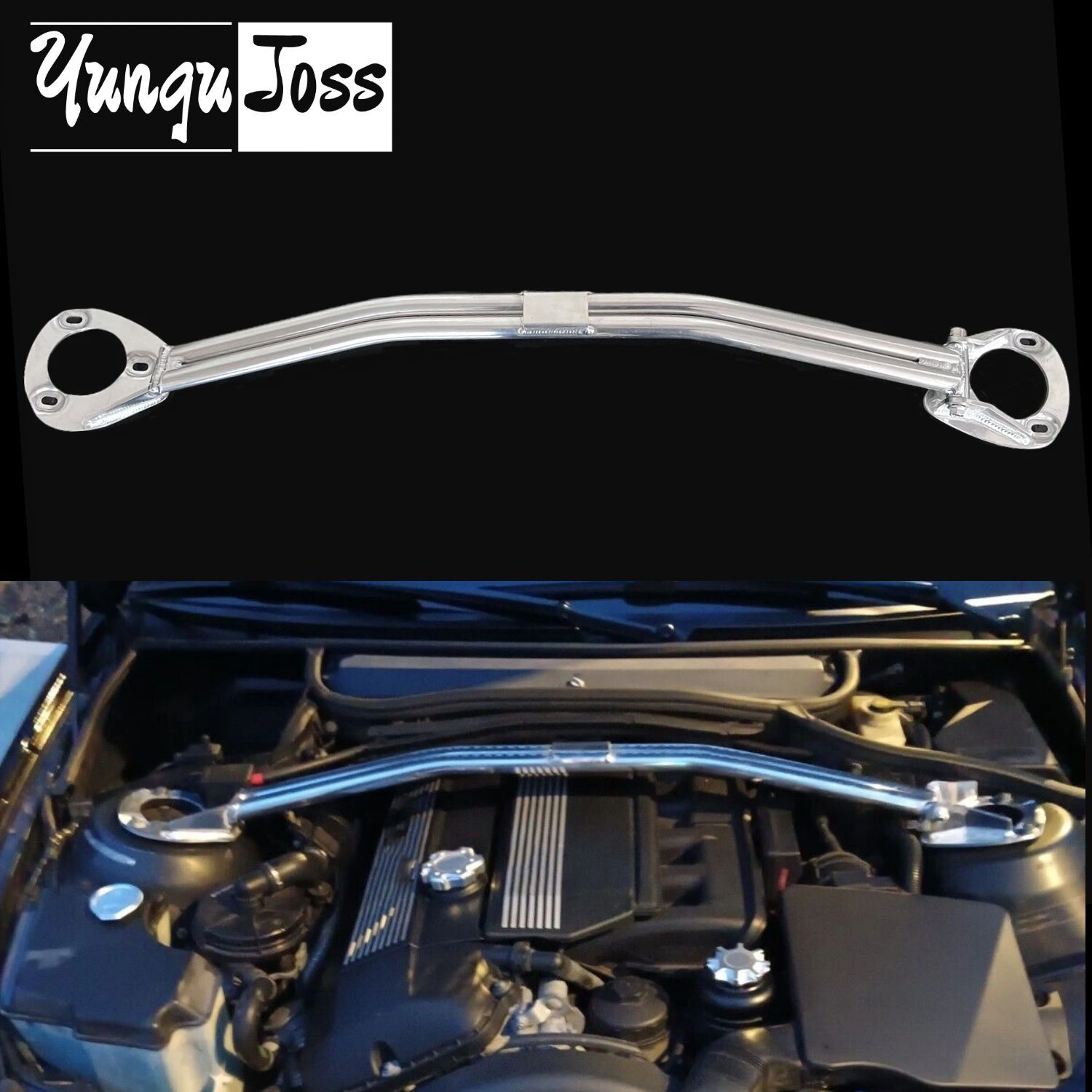 Front Upper Suspension Strut Bar Tower Brace Fit for BMW E46 3 Series 1998-2005