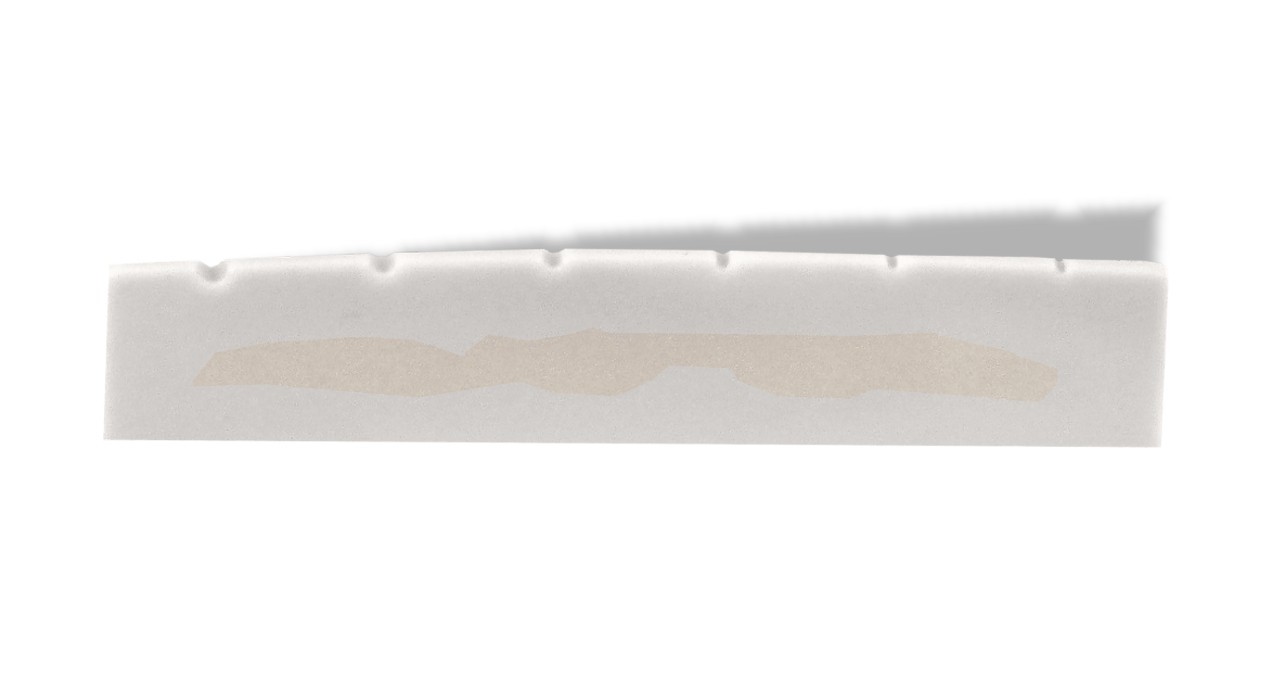 Nut Flat Bottom Bone 1 3/4 44mm White E 12r Slotted Unbleached