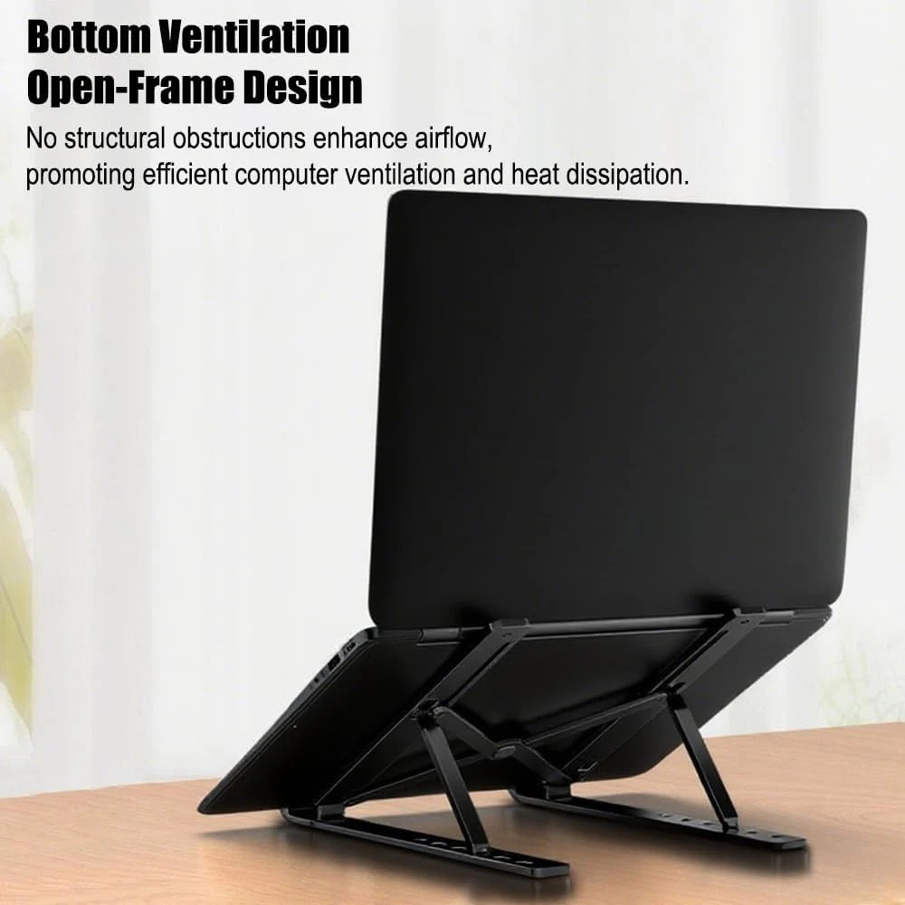 US Universal Foldable Laptop Stand Portable Foldable Holder Adjustable Bracket