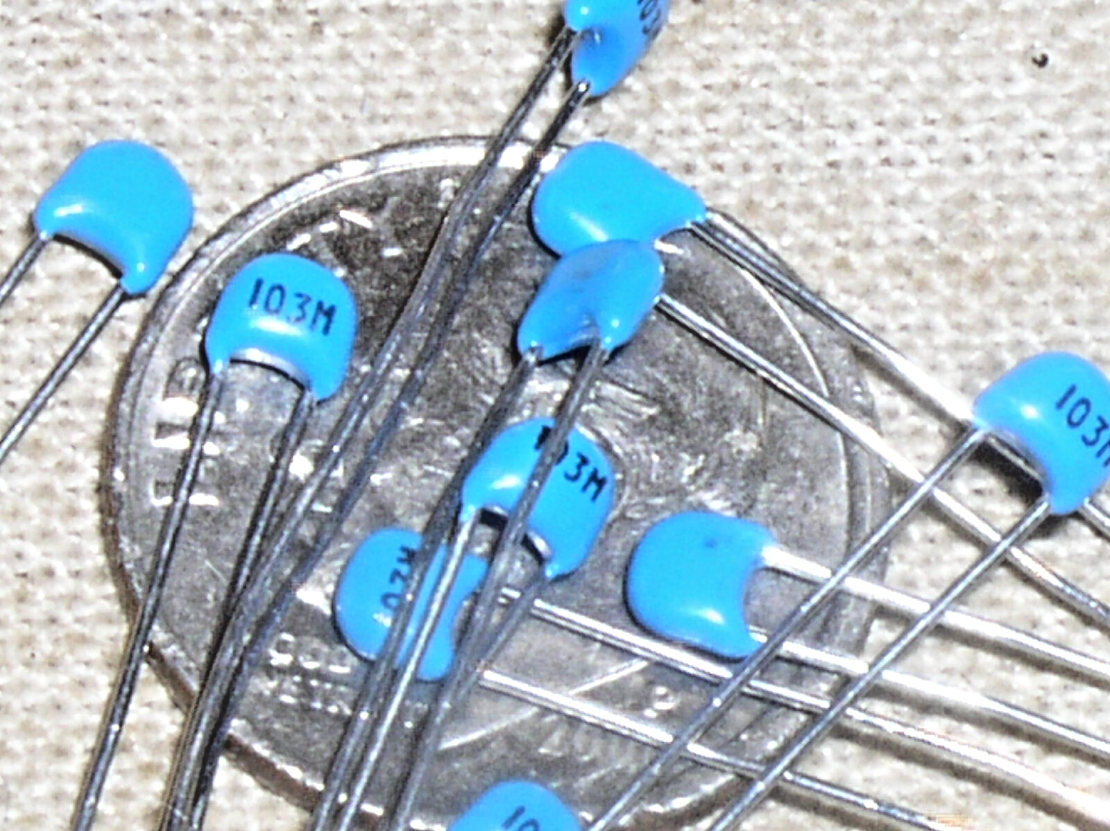 10 ERIE RPE110Z5U103M050V RADIAL MONOLITHIC CERAMIC CAPACITOR .01 UF MFD 50V 103