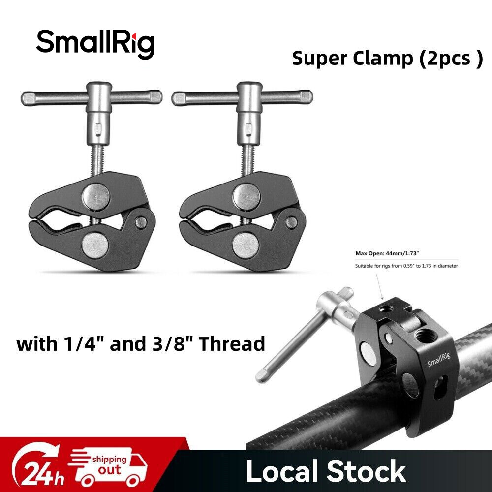SmallRig Super Clamp(2 Pack) Magic Arm Clamp for Camera Monitor LED Light -2058