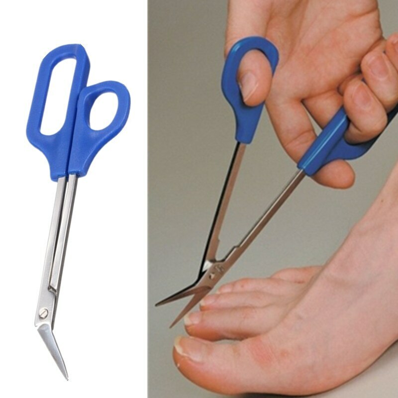 2-PCS Easy grip Long Handled Toenail Scissors Clippers Nippers