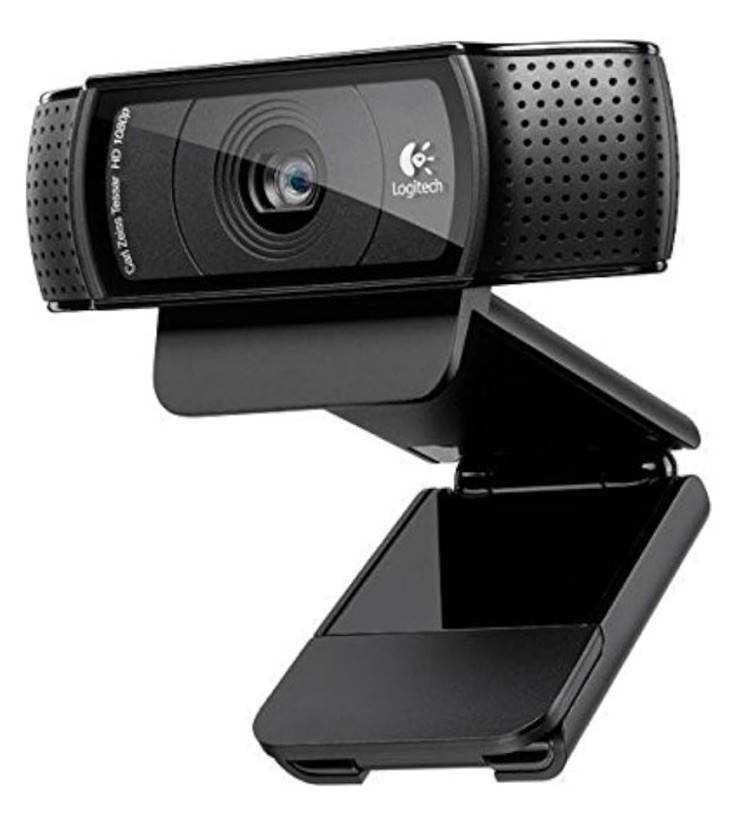 Logitech HD Pro Webcam C920 -Carl Zeiss Tessar Lens For 1080p Video Calling EUC
