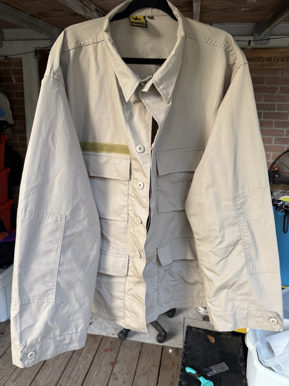 Propper Tan Sand Khaki BDU Jacket Tactical Combat Size 3XLR