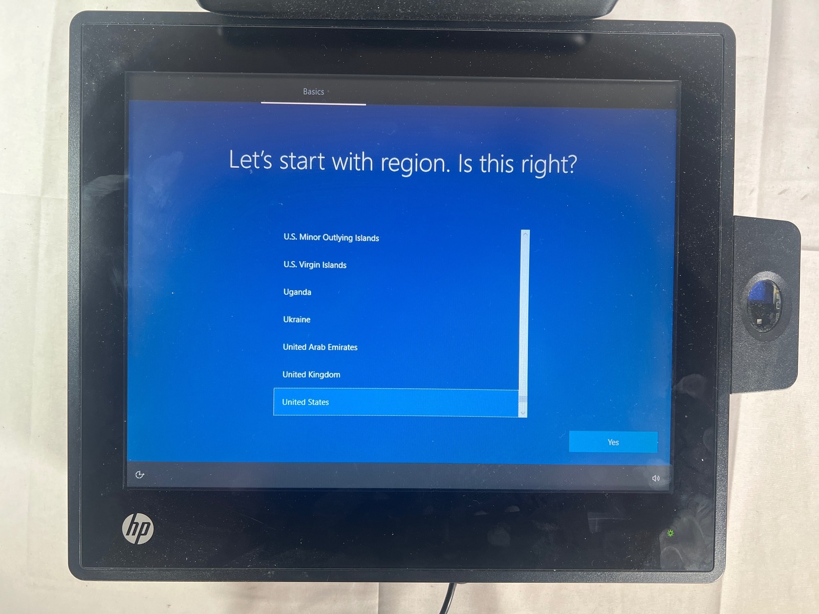 HP RP7800 AIO Retail System - No HDD/SSD