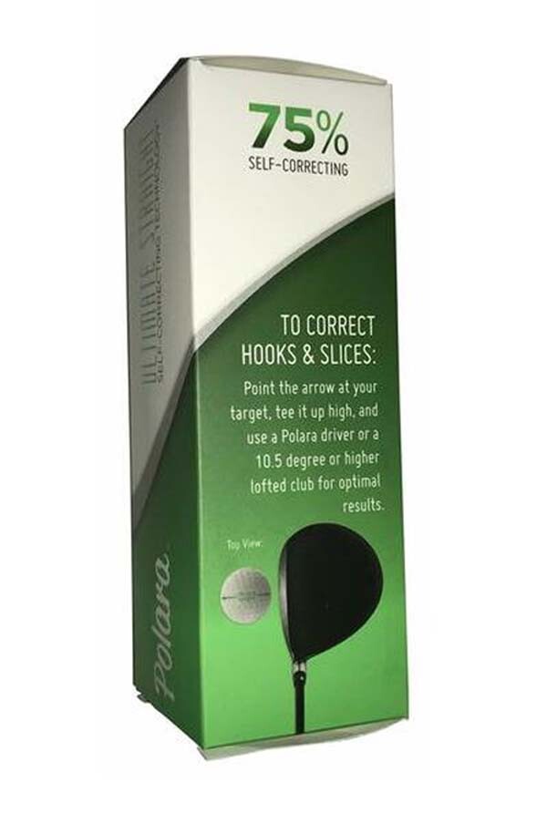 Polara Ultimate Straight Golf Balls White 3-Ball Sleeve