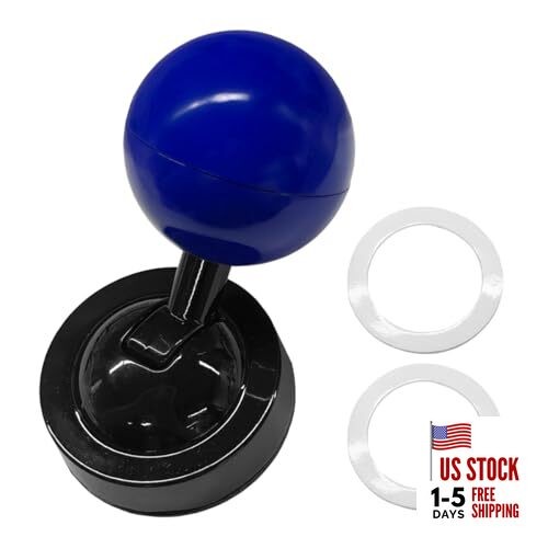 Ball-bar Car Push Start Button Cover, Funny Metal Car Push to Start Metal/Blue