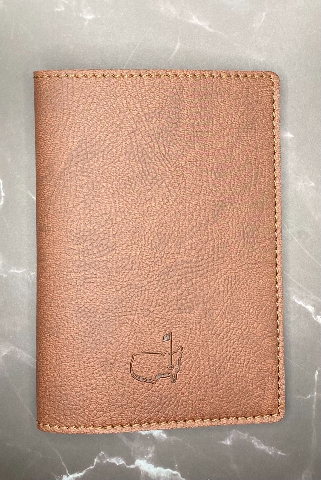 2026 Masters Tournament Brown Leather Passport Holder Augusta National Golf Club
